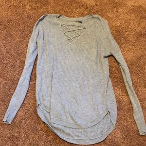 Grey American Eagle long sleeve sweater